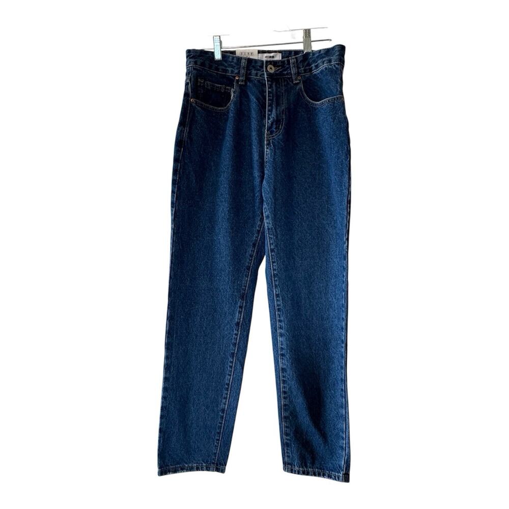 Cotton On Women's Mom Jeans Size 6 High Rise 90s Dark Wash Straight Leg NWTs